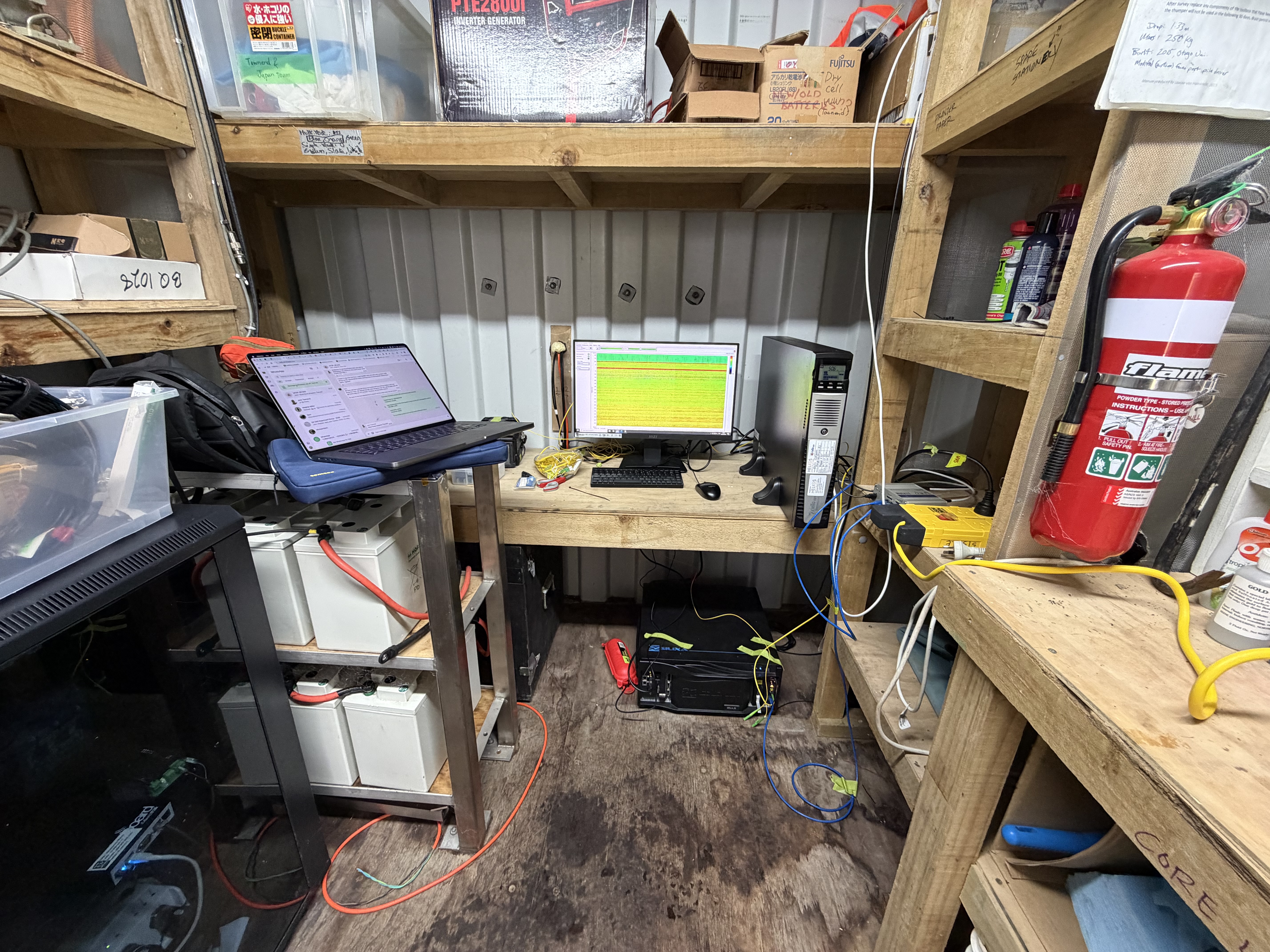 DAS system setup during the New Zealand DFDP experiment